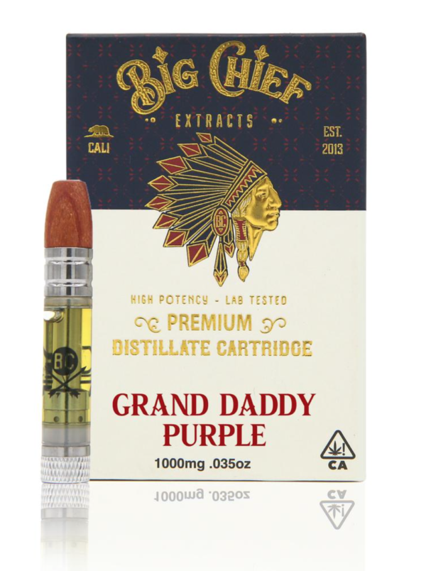 Big Chief THC Cartridge 1G – GrandDaddyPurple